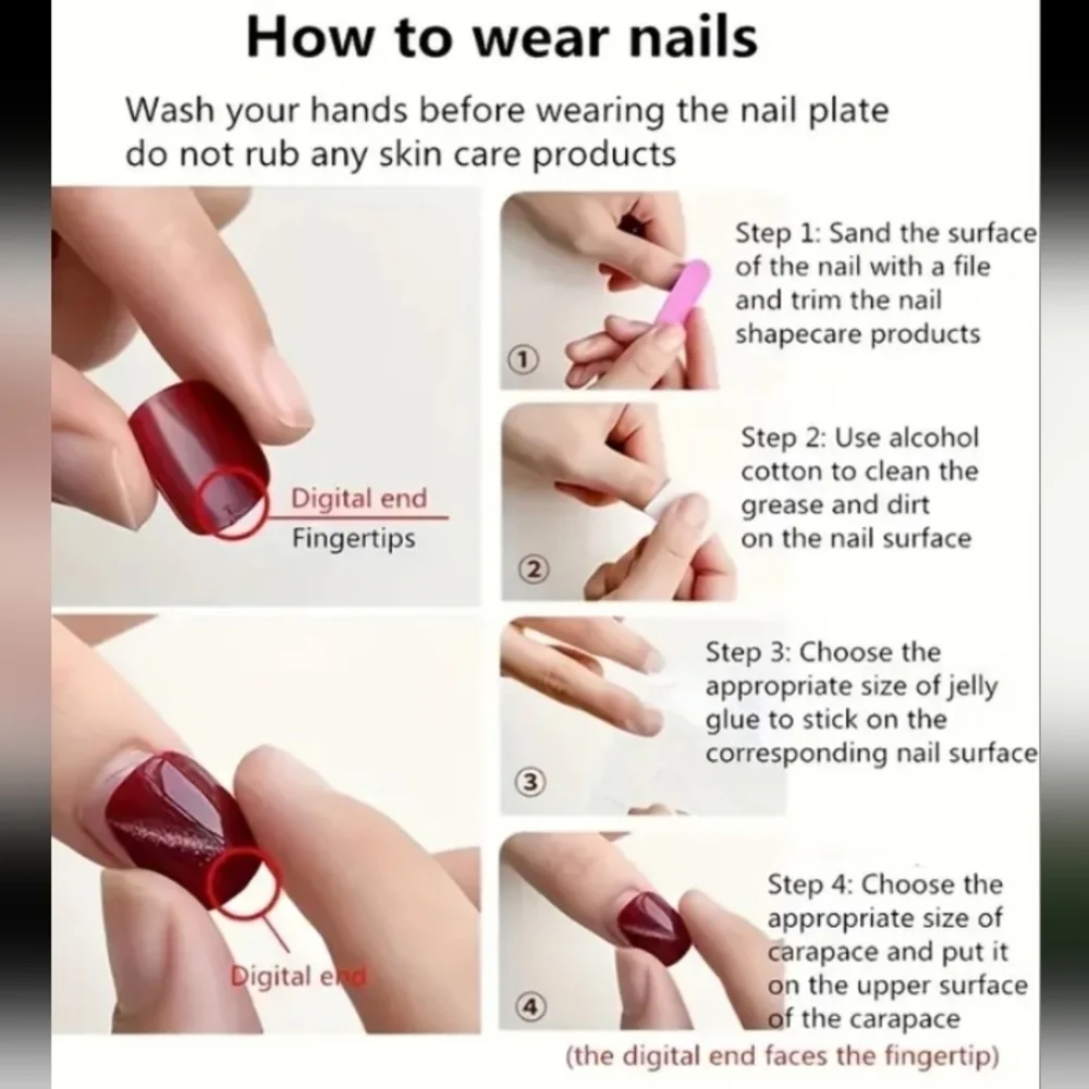 🔥3/$21 Chic Black Leopard print French tip Glossy finish Press On False Nails